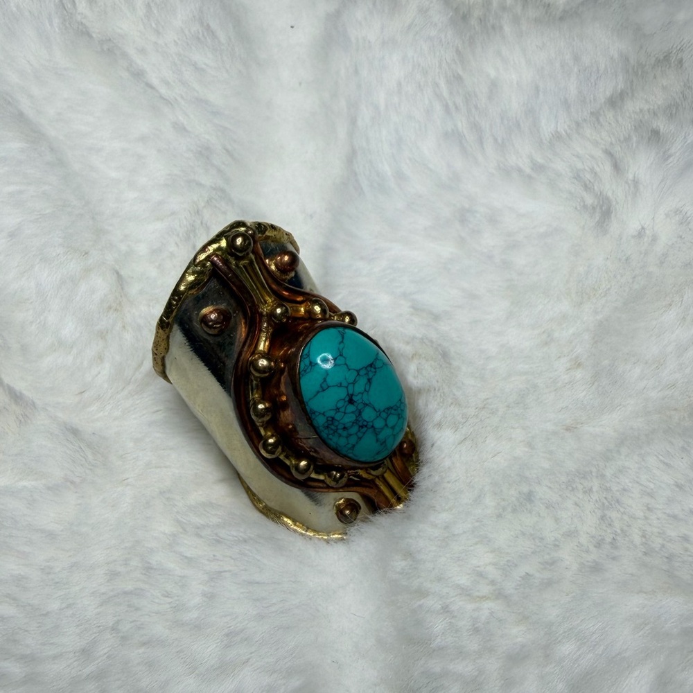 Mixed Metals Statement Ring - image 4